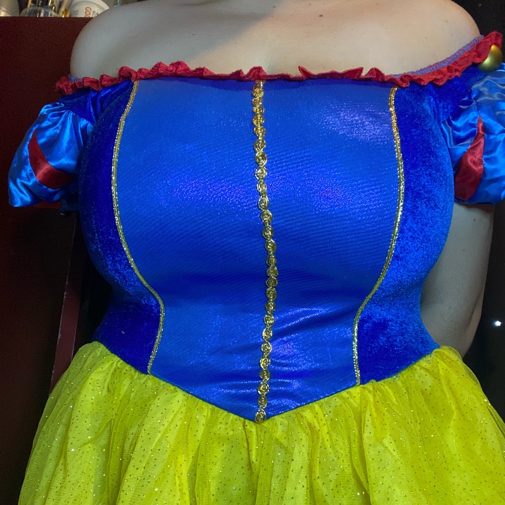 Deluxe Sassy Snow White costume by disguise.